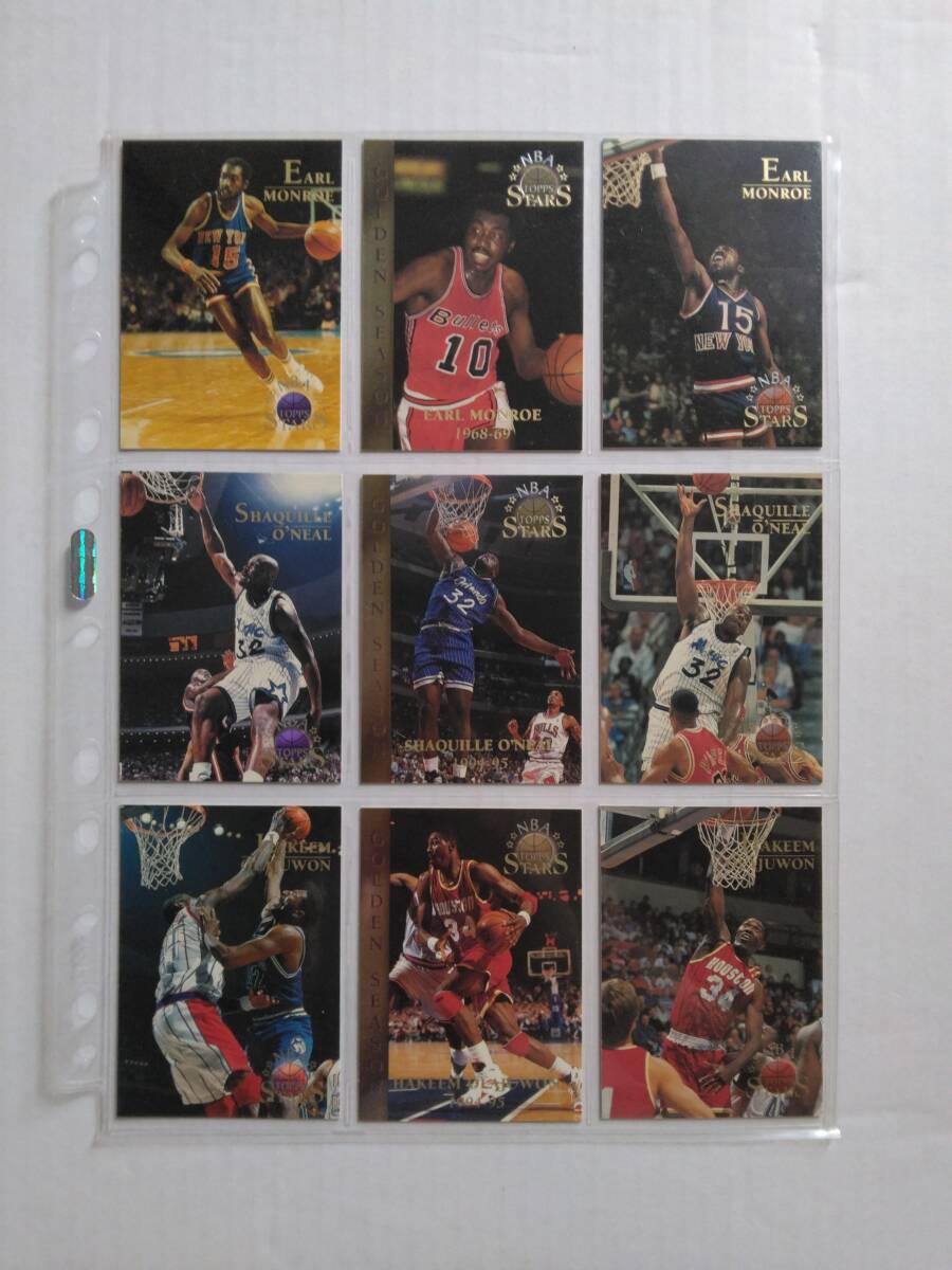 コンプを諦めたのでこのまま出品！ 1996 Topps NBA Stars（KARL MALONE, JERRY RICE, SHAQUILLE O’NEAL, 他）78枚セットの画像3