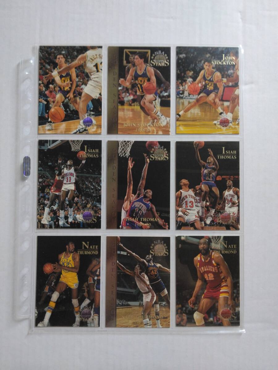 コンプを諦めたのでこのまま出品！ 1996 Topps NBA Stars（KARL MALONE, JERRY RICE, SHAQUILLE O’NEAL, 他）78枚セットの画像7