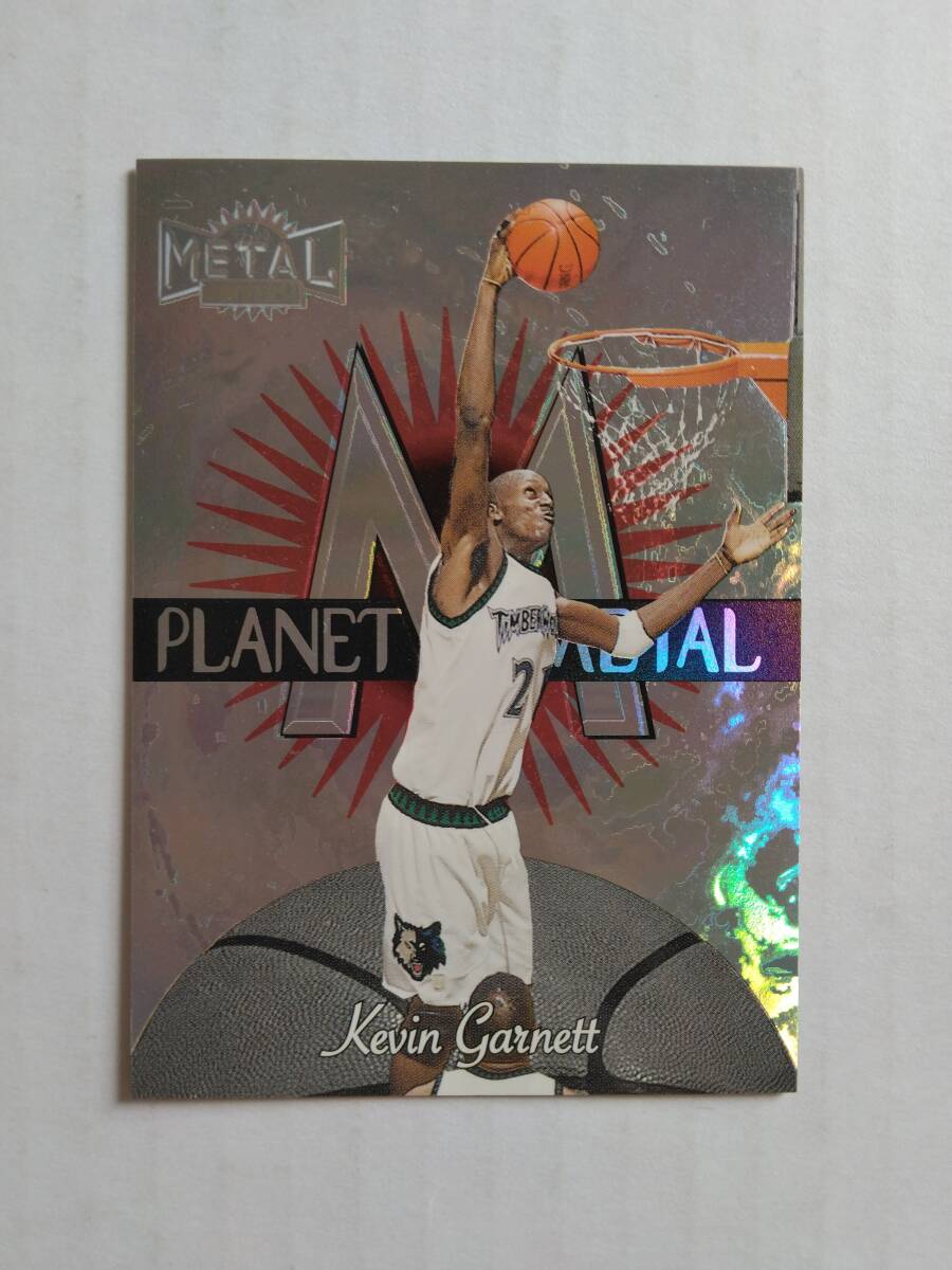 97-98 Skybox Metal Universe KEVIN GARNETT Planet Metal インサートの画像1