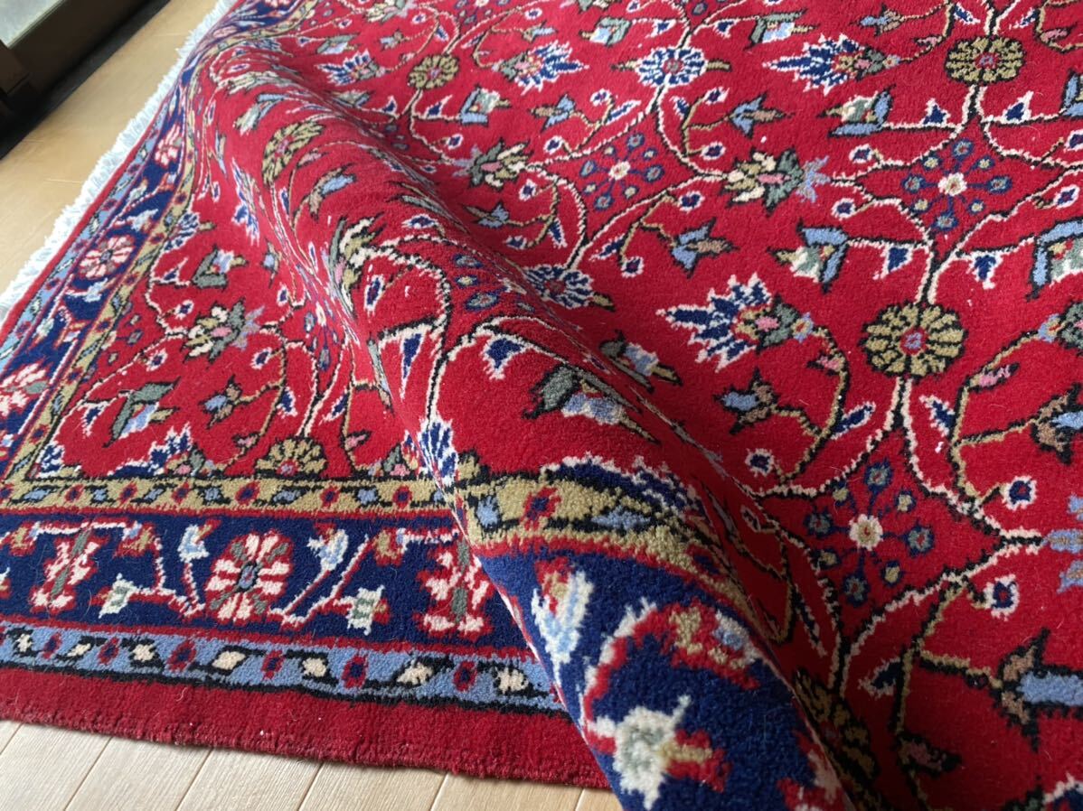 春らしいウスパルタの毛足の長い絨毯！118×215使いやすいサイズ！初めての手織りのトルコ絨毯にもおすすめ！春夏の模様替えに如何ですか？の画像9