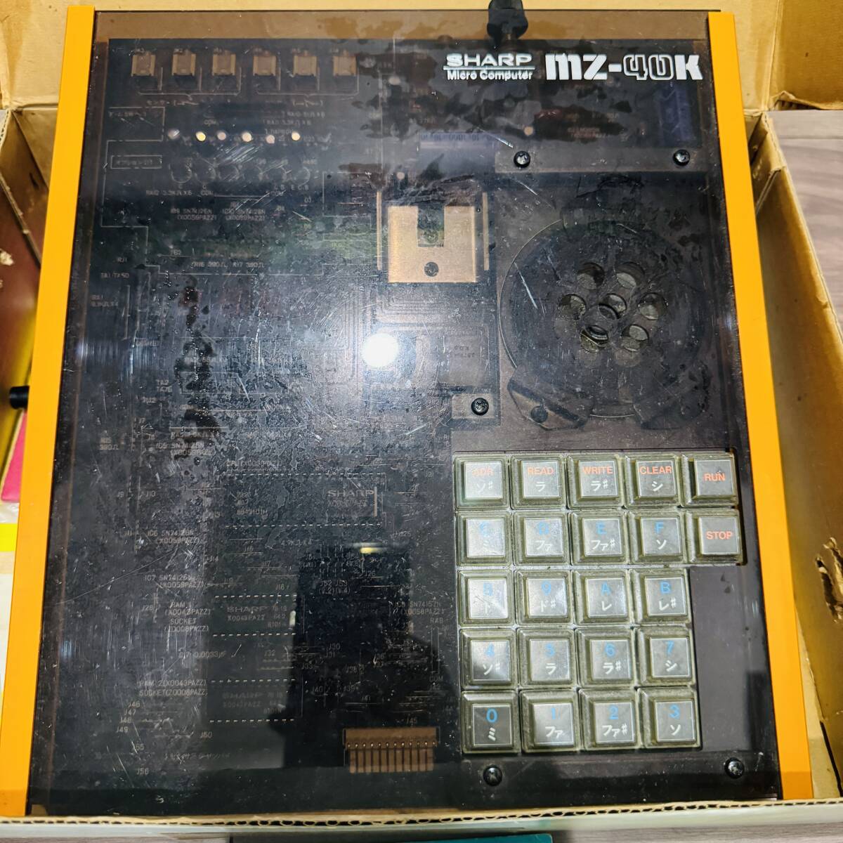  изначальный с коробкой SHARP sharp microcomputer ..MZ-40K 4 bit microcomputer комплект 1978 год продажа Showa Retro подлинная вещь 