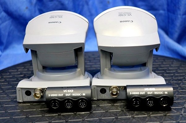 2台セット CANON/キヤノン ネットワークカメラ ★VC-C50i / VC-EX3 インターフェースアダプタ&ACアダプター付★ 50437Yの画像3