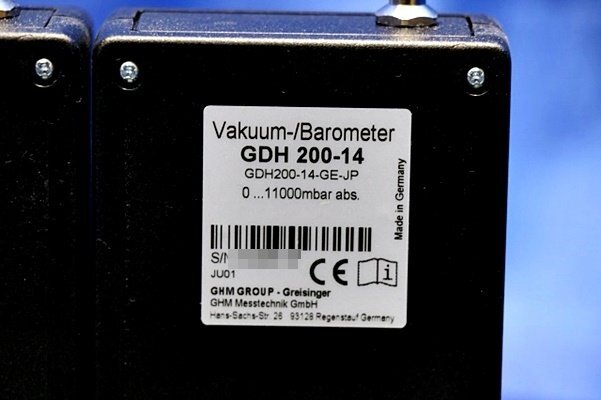 未使用/2台セット GREISINGER GDH 200-14 デジタル真空気圧計 Digital Vacuum-/ Barometer and Manometer  50483Yの画像4