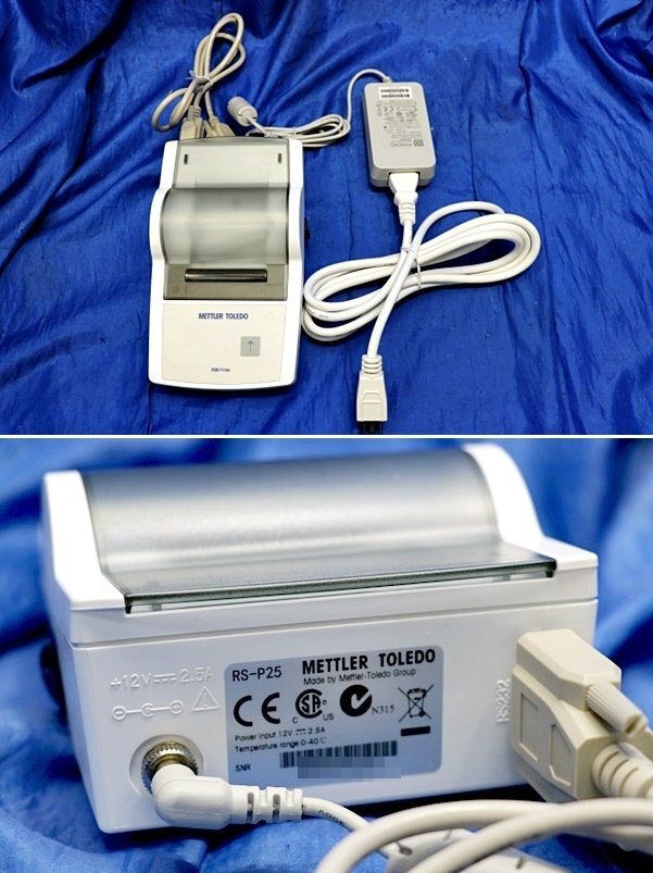 メトラートレド Mettler TOLEDO 電子天秤 XP204+プリンタ RS-P25　最大計量能力：200g 最小表示値：0.1　50218Y_画像6