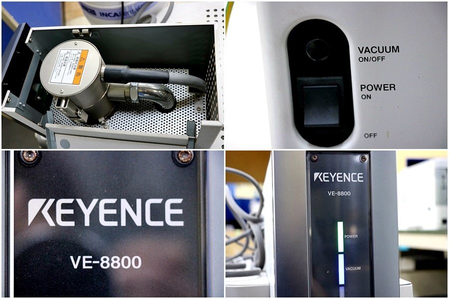 現状品 KEYENCE 3Dリアルサーフェスビュー顕微鏡 VE-8800+GLD-136 電動ステージ付 成分分析装置(※送料0円では無い・別途発生) 50133_画像7