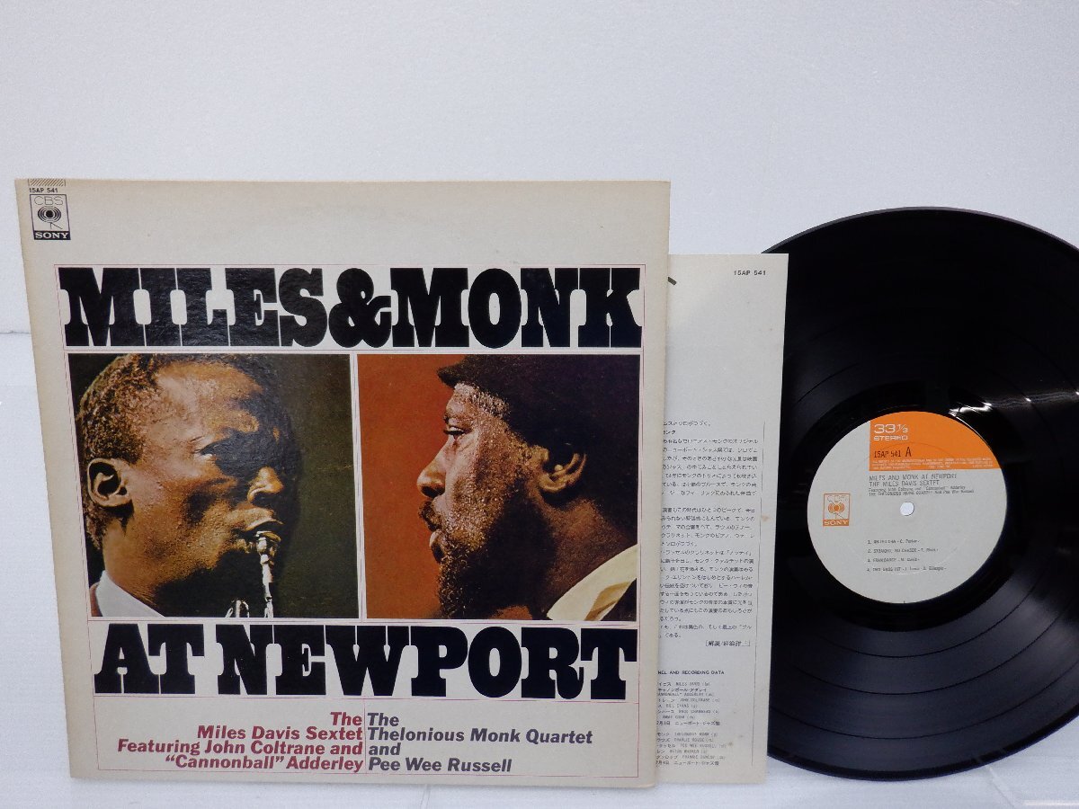 The Miles Davis Sextet「Miles & Monk At Newport」LP（12インチ）/CBS/Sony(15AP 541)/Jazzの画像1