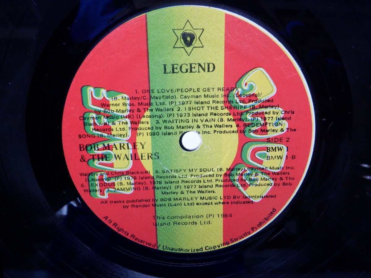 Bob Marley & The Wailers「Legend (The Best Of Bob Marley And The Wailers)」LP（12インチ）/Tuff Gong(422-846 210-1)/Reggaeの画像2