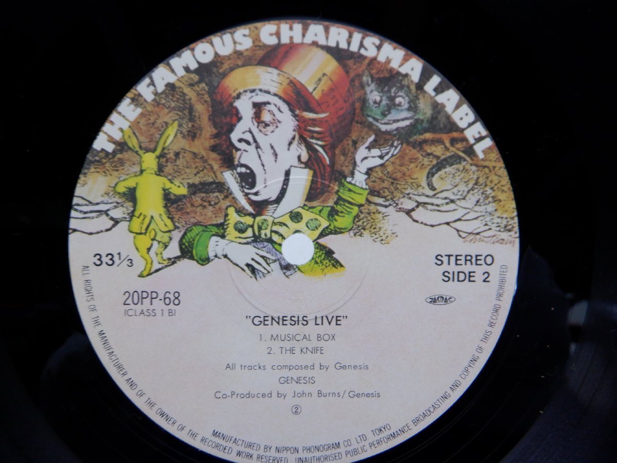 Genesis「Genesis Live」LP（12インチ）/Charisma(20PP-68)/洋楽ロックの画像2