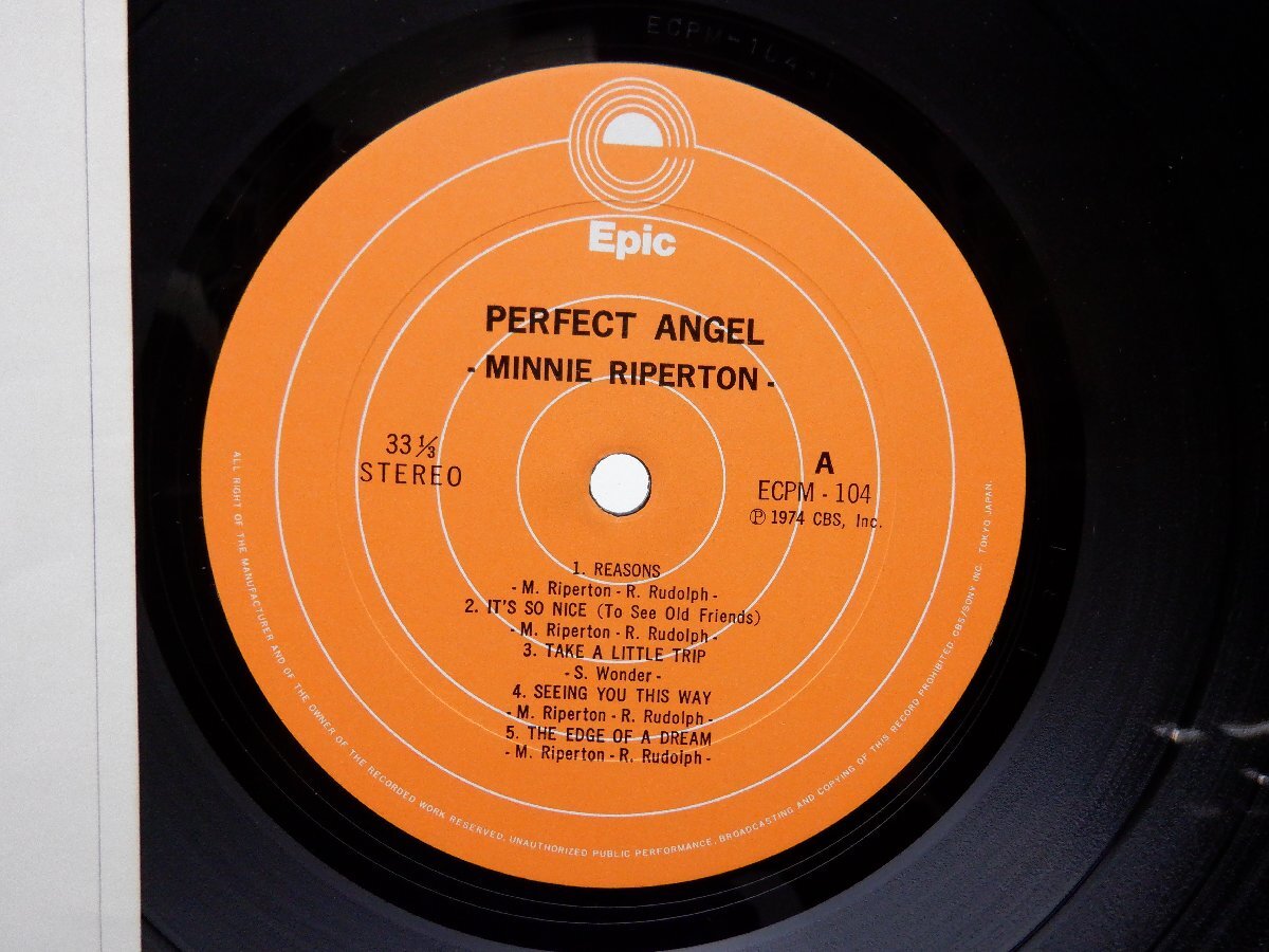 Minnie Riperton(ミニー・リパートン)「Perfect Angel(パーフェクト・エンジェル)」LP（12インチ）/Epic(ECPM-104)/R&B・ソウル_画像2