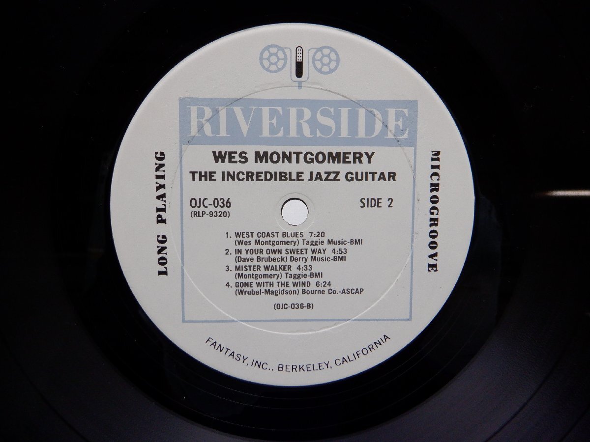 Wes Montgomery(ウェス・モンゴメリー)「The Incredible Jazz Guitar(インクレディブル・ジャズ・ギター)」/Riverside Records(OJC-036)の画像2