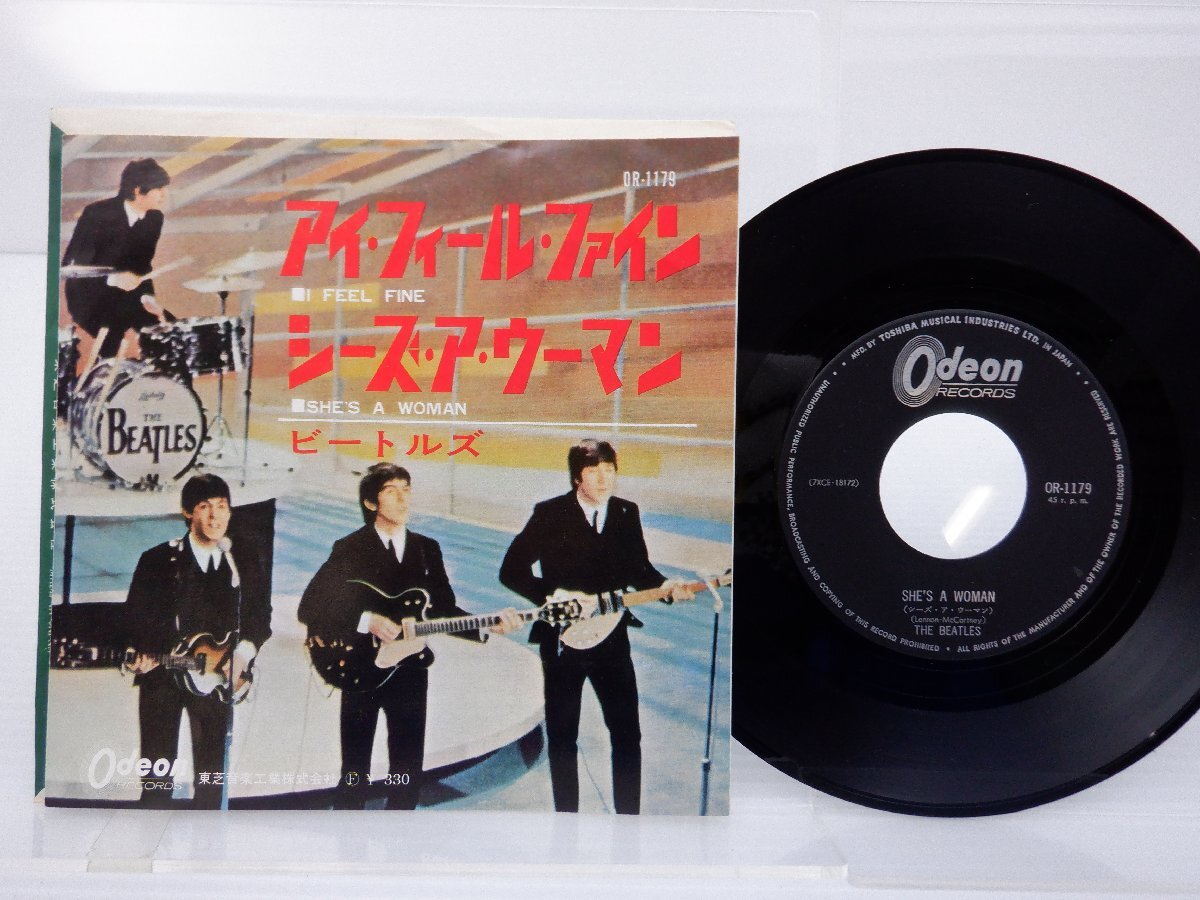 The Beatles「I Feel Fine / She's A Woman」EP（7インチ）/Odeon(OR-1179)/洋楽ロック_画像1
