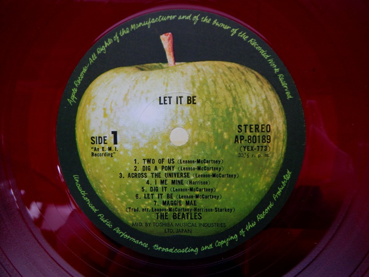 The Beatles(ビートルズ)「Let It Be(レット・イット・ビー)」LP（12インチ）/Apple Records(AP-80189)/洋楽ロック_画像4