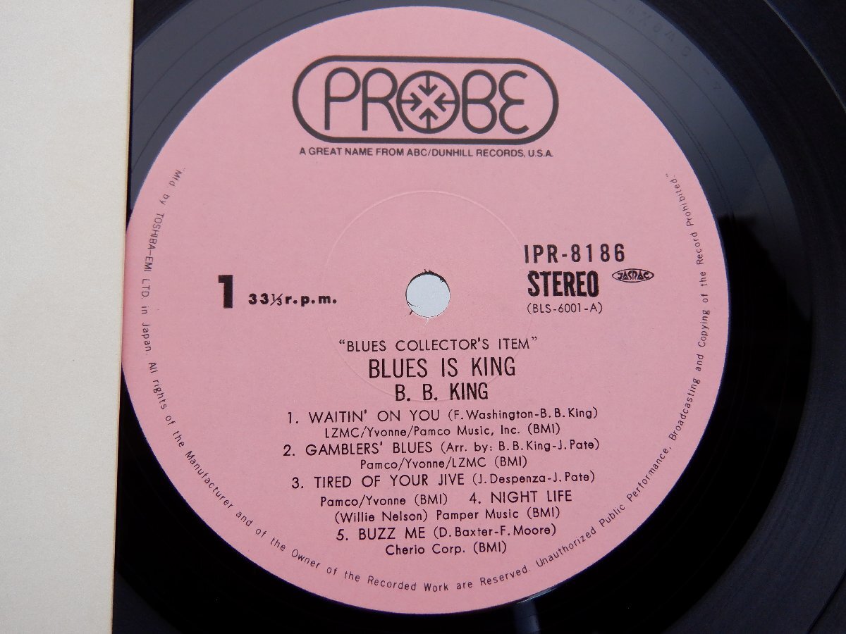 B.B. King「Blues Is King」LP（12インチ）/Probe(IPR-8186)/ジャズ_画像2