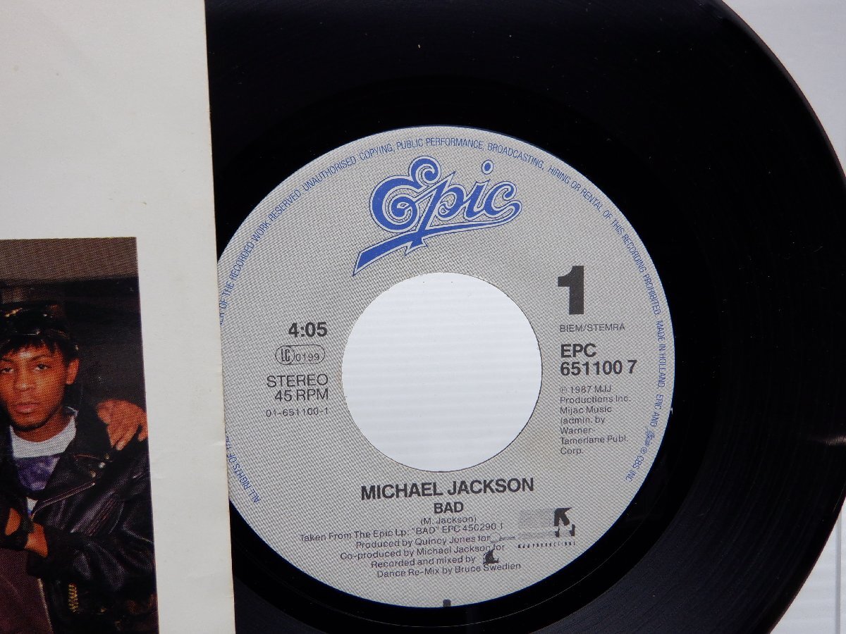 Michael Jackson「Bad」EP（7インチ）/Epic(epc 651100 6)/洋楽ロック_画像2