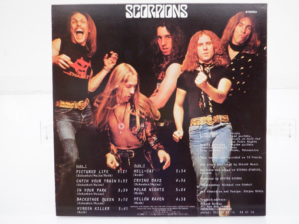 Scorpions(スコーピオンズ)「Virgin Killer(ヴァージン・キラー)」LP（12インチ）/RCA(RPL-3034)/ロック○の画像2