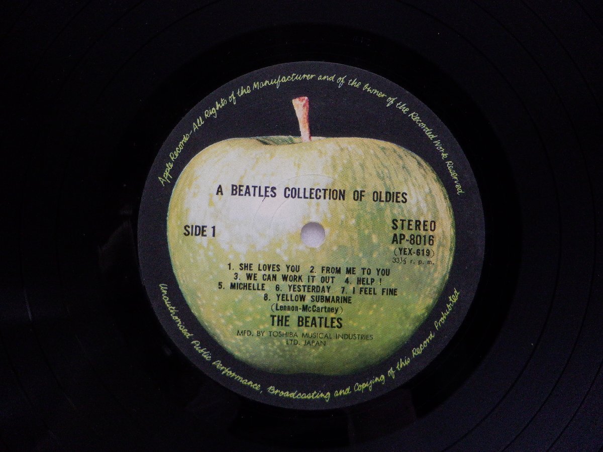 【黒盤】The Beatles(ビートルズ)「A Beatles Collection Of Oldies(オールディーズ)」LP（12インチ）/Apple Records(AP-8016)/ロック_画像2