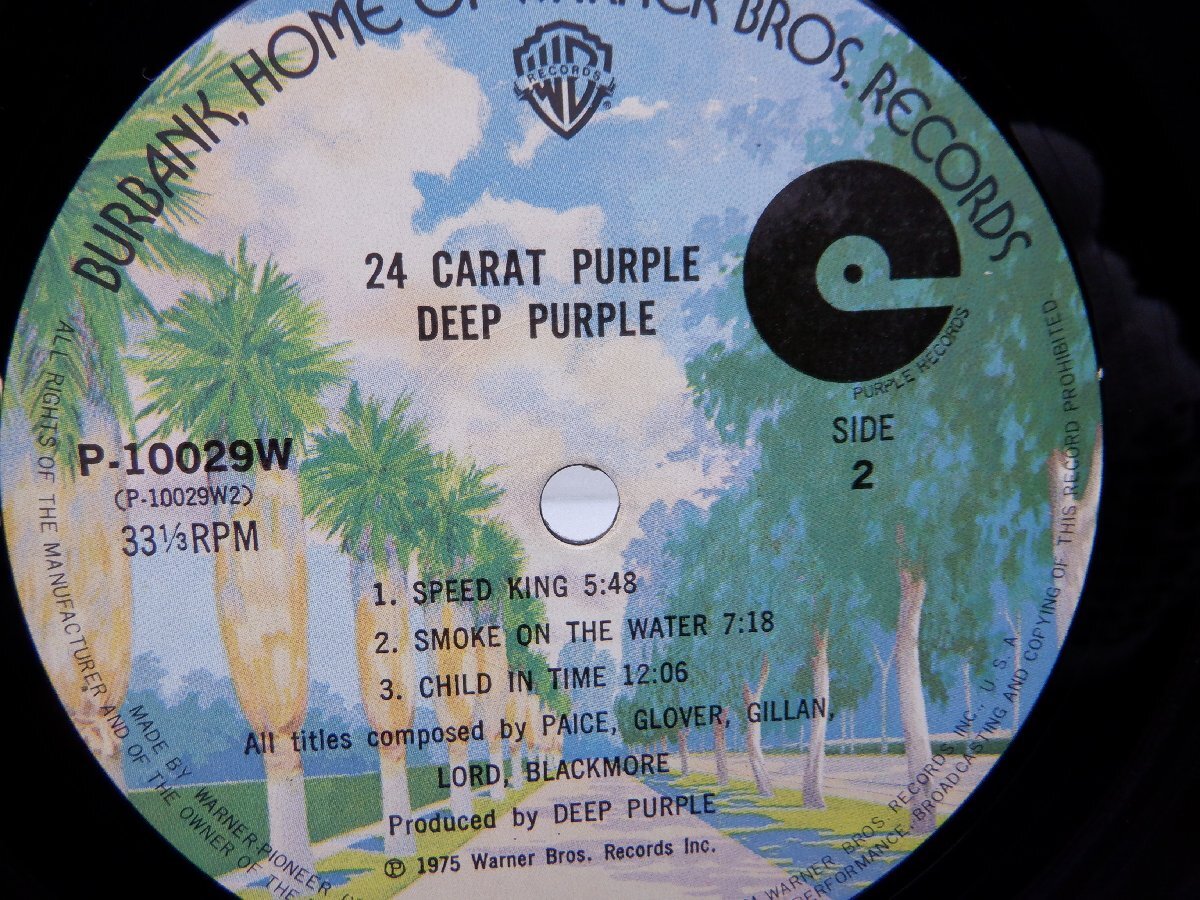 Deep Purple(ディープ・パープル)「24 Carat Purple」LP（12インチ）/Warner Bros. Records(P-10029W)/洋楽ロック_画像2