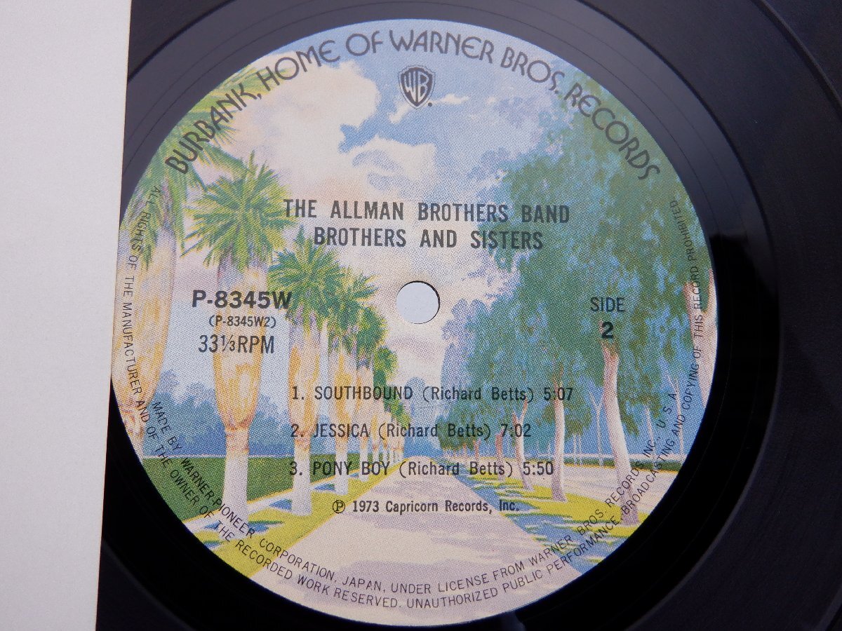 The Allman Brothers Band(オールマン・ブラザーズ・バンド)「Brothers And Sisters」LP/Warner Bros. Records(P-8345W)/洋楽ロック_画像2