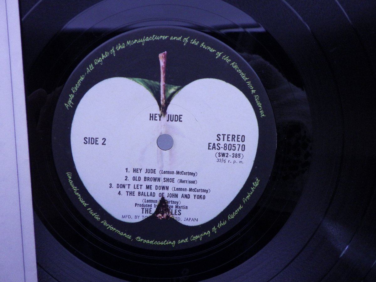 The Beatles(ビートルズ)「Hey Jude (The Beatles Again)(ヘイ・ジュード)」LP（12インチ）/Apple Records(EAS-80570)/洋楽ロックの画像2