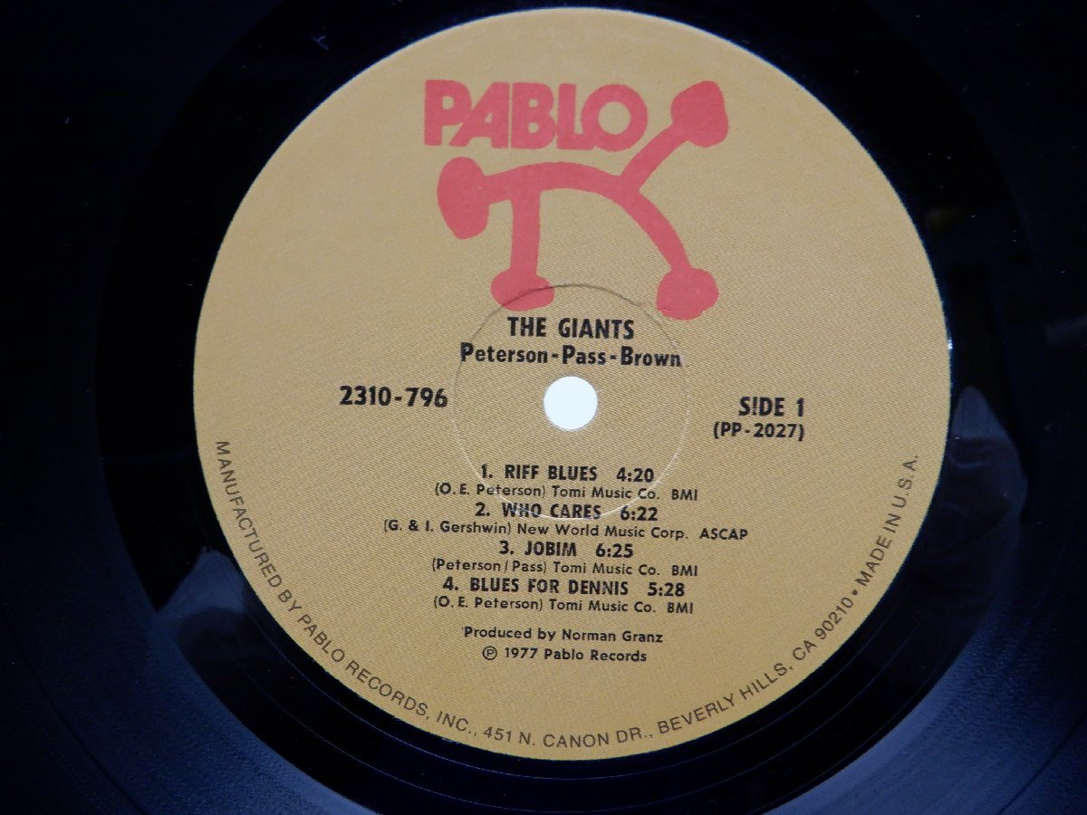 Peterson 「The Giants」LP（12インチ）/Pablo Records(2310 796)/ジャズ_画像2