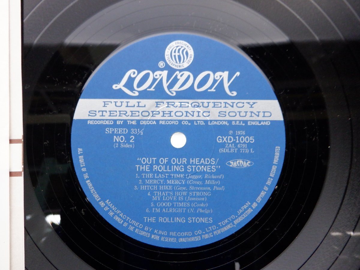 【国内盤】The Rolling Stones(ローリング・ストーンズ)「Out Of Our Heads」LP（12インチ）/London Records(GXD 1005)/Rock_画像2