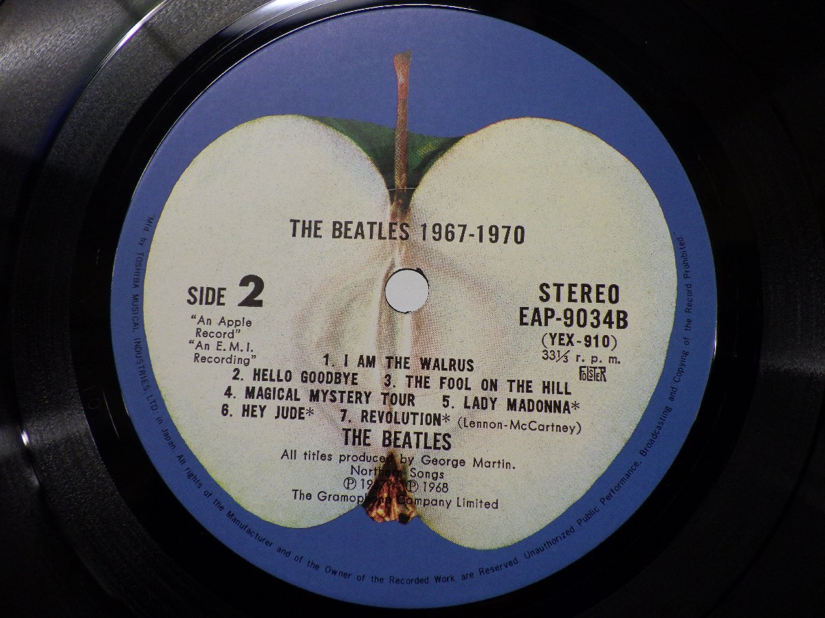 The Beatles(ビートルズ)「1967-1970」LP（12インチ）/Apple Records(EAP-9034B)/洋楽ロック_画像2