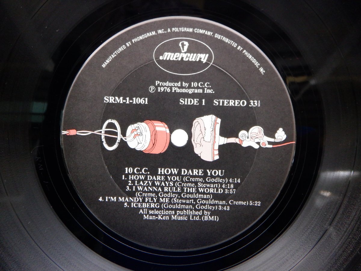 10cc「How Dare You!」LP（12インチ）/Mercury(SRM-1-1061)/洋楽ロック_画像2