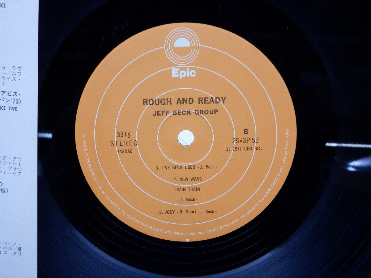 Jeff Beck Group「Rough And Ready」LP（12インチ）/Epic(25・3P-52)/洋楽ポップスの画像2