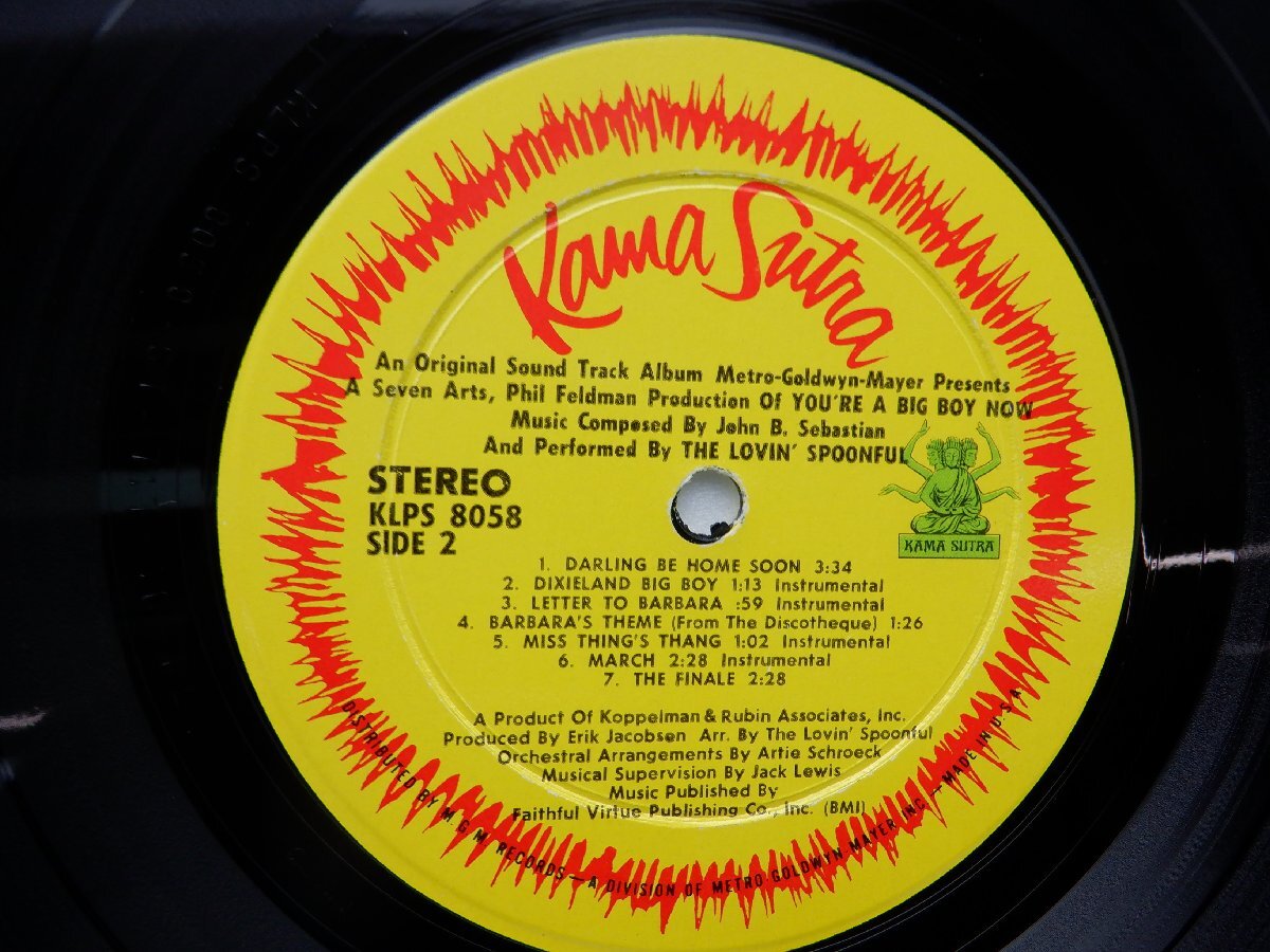 The Lovin' Spoonful「You're A Big Boy Now - The Original Sound Track Album」LP（12インチ）/Kama Sutra(KLPS-8058 ST)/洋楽ロックの画像2