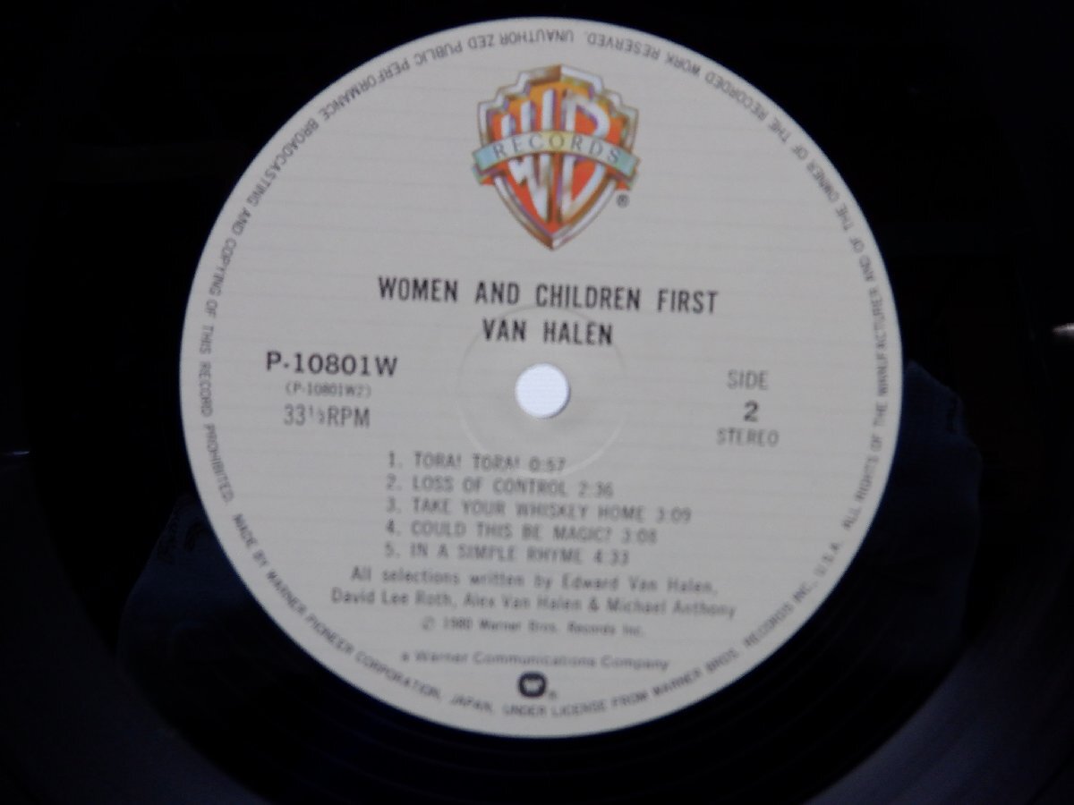【帯付】Van Halen(ヴァン・ヘイレン)「Women And Children First(暗黒の掟)」LP（12インチ）/Warner Bros. Records(P-10801W)/ロックの画像2