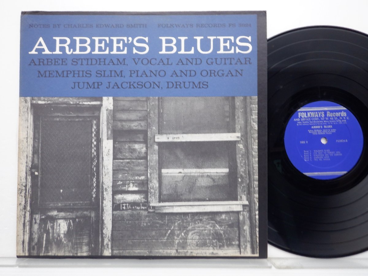 Arbee Stidham「Arbee's Blues」LP（12インチ）/Folkways Records(FS 3824)/ブルースの画像1