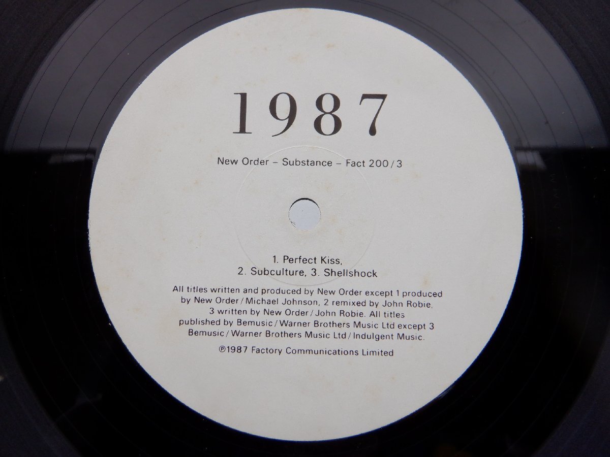 New Order(ニュー・オーダー)「Substance(サブスタンス)」LP（12インチ）/Factory Records(Fact 200)/ポップスの画像2