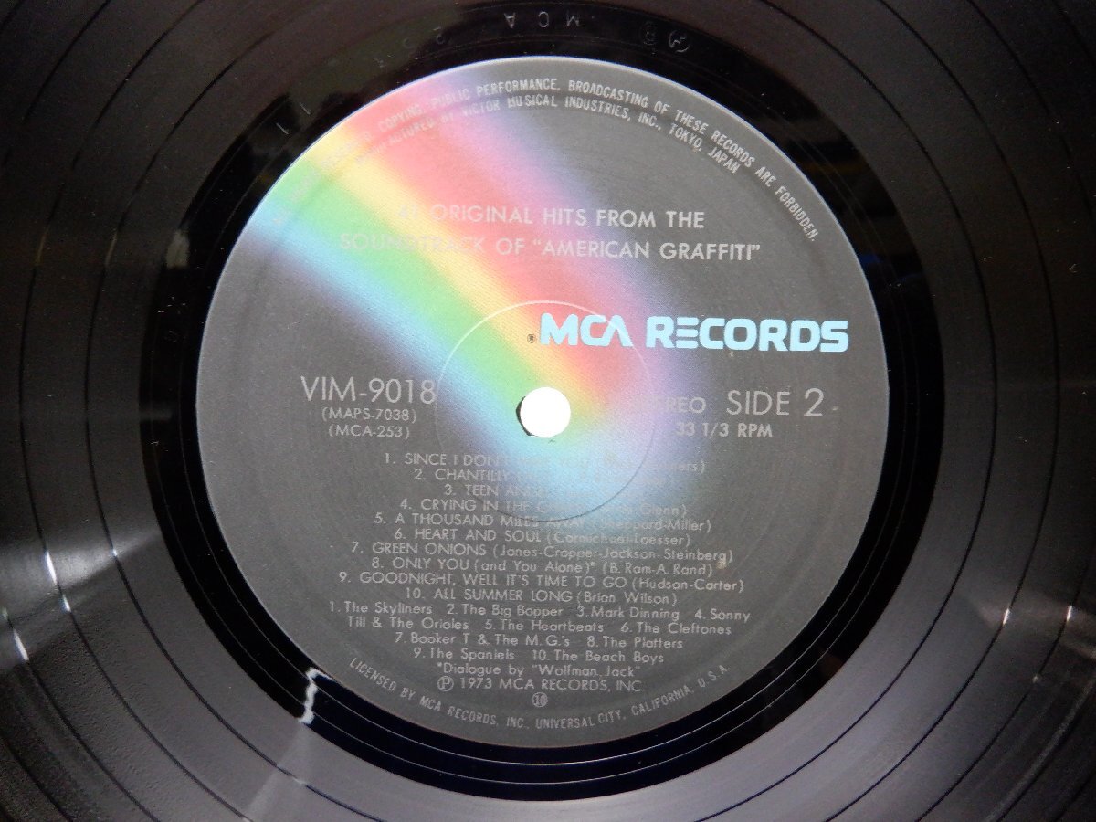 Various「41 Original Hits From The Sound Track Of American Graffiti」LP（12インチ）/MCA Records(VIM-9017~8)/テレビ映画舞台音楽の画像2
