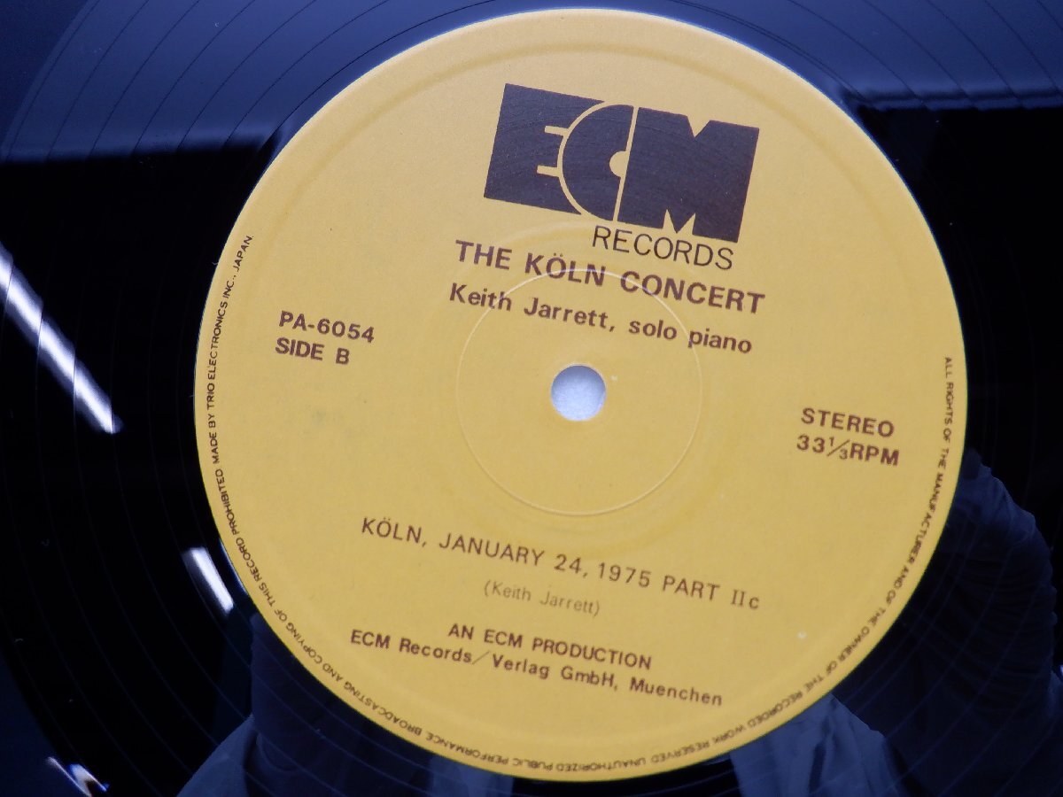 Keith Jarrett(キース・ジャレット)「THE KOLN CONCERT」LP（12インチ）/ECM Records(PA-6053~54)/ジャズの画像2
