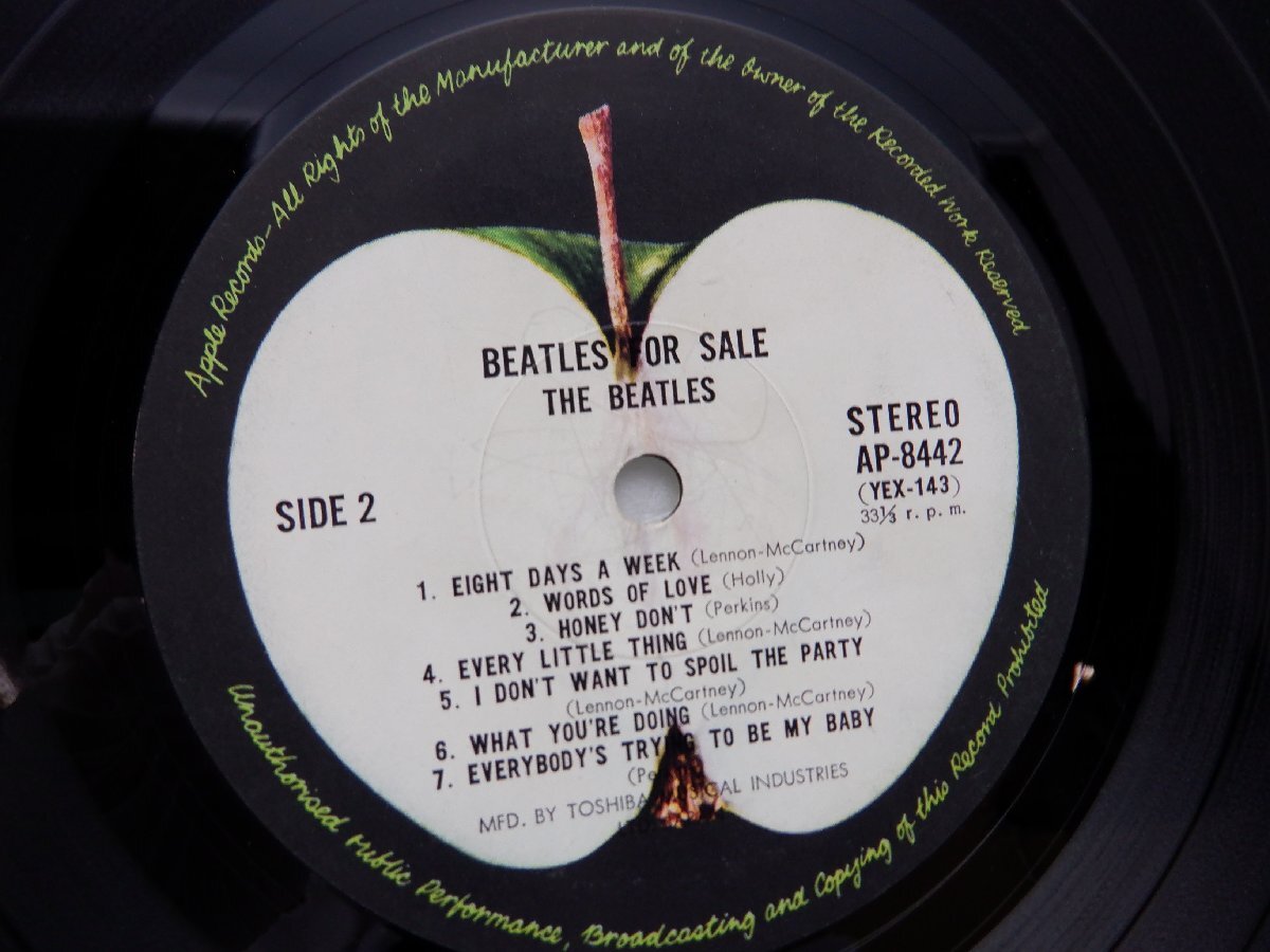 The Beatles(ビートルズ)「Beatles For Sale(ビートルズ'65)」LP（12インチ）/Apple Records(AP-8442)/Rock_画像2