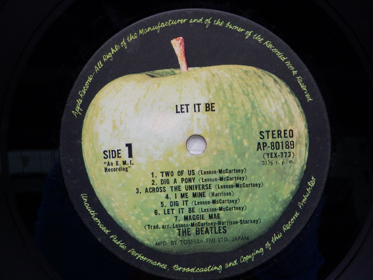 The Beatles(ビートルズ)「Let It Be(レット・イット・ビー)」LP（12インチ）/Apple Records(AP-80189)/ロックの画像2