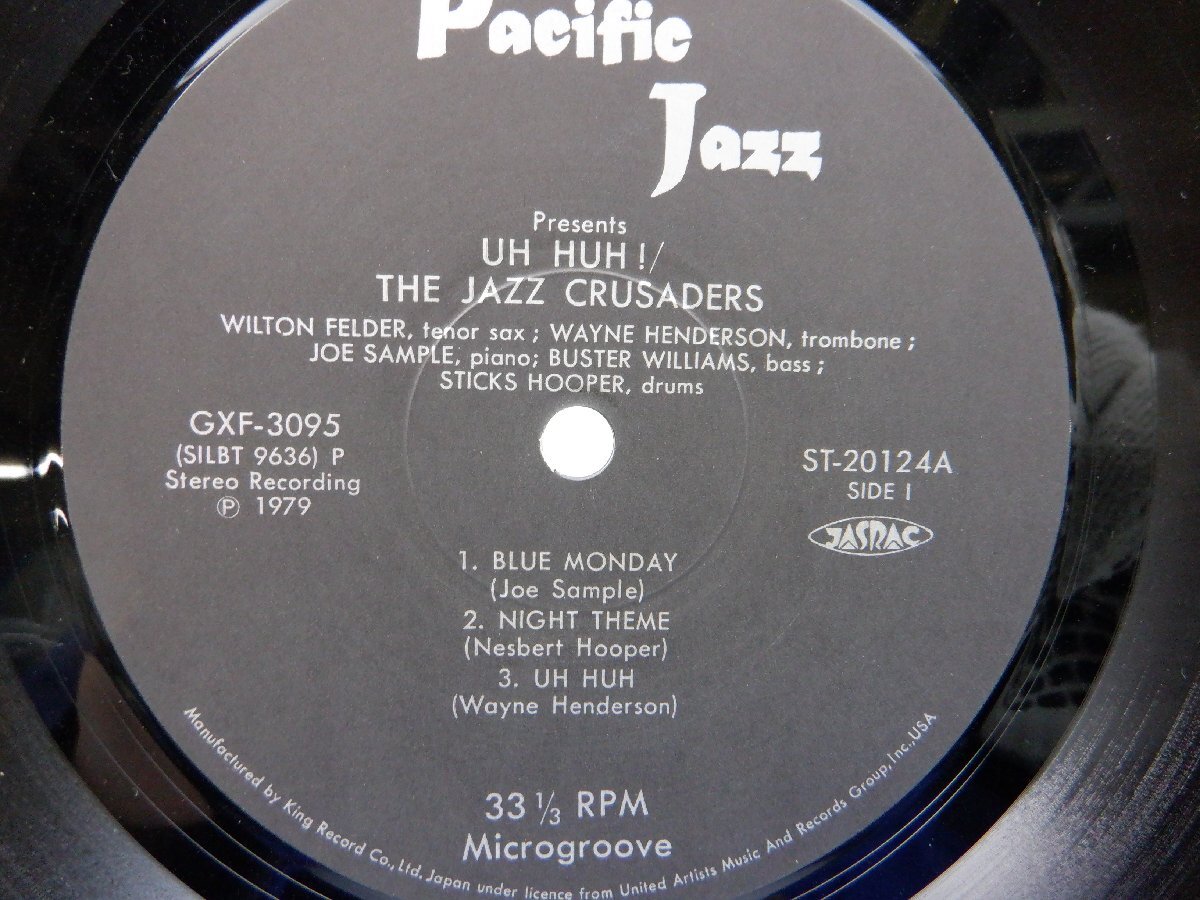 The Crusaders「Uh Huh」LP（12インチ）/Pacific Jazz(ST-20124)/ジャズの画像2