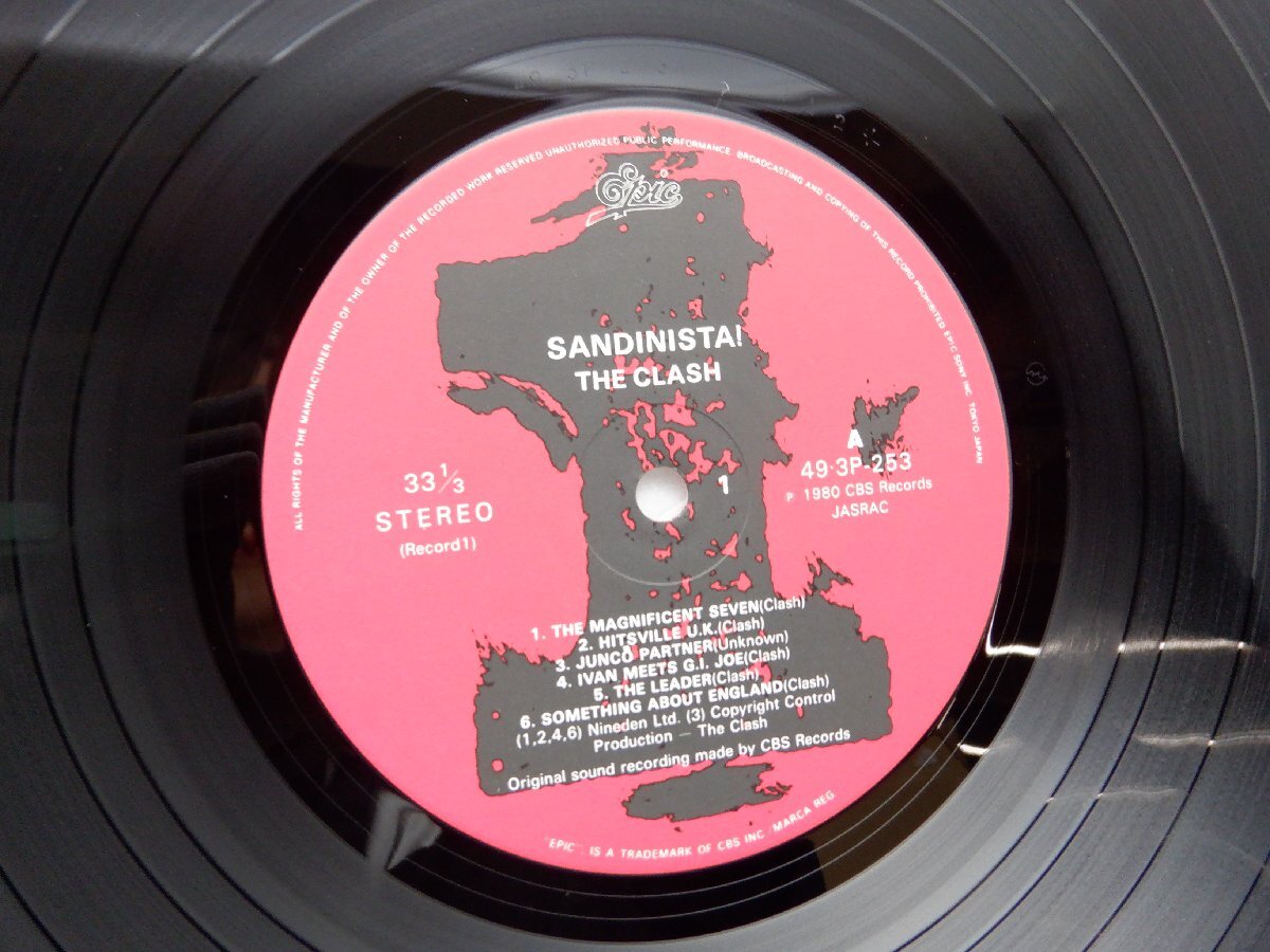 The Clash(ザ・クラッシュ)「Sandinista!(サンディニスタ)」LP（12インチ）/EPIC/SONY(493P-253~5)/ロック_画像4