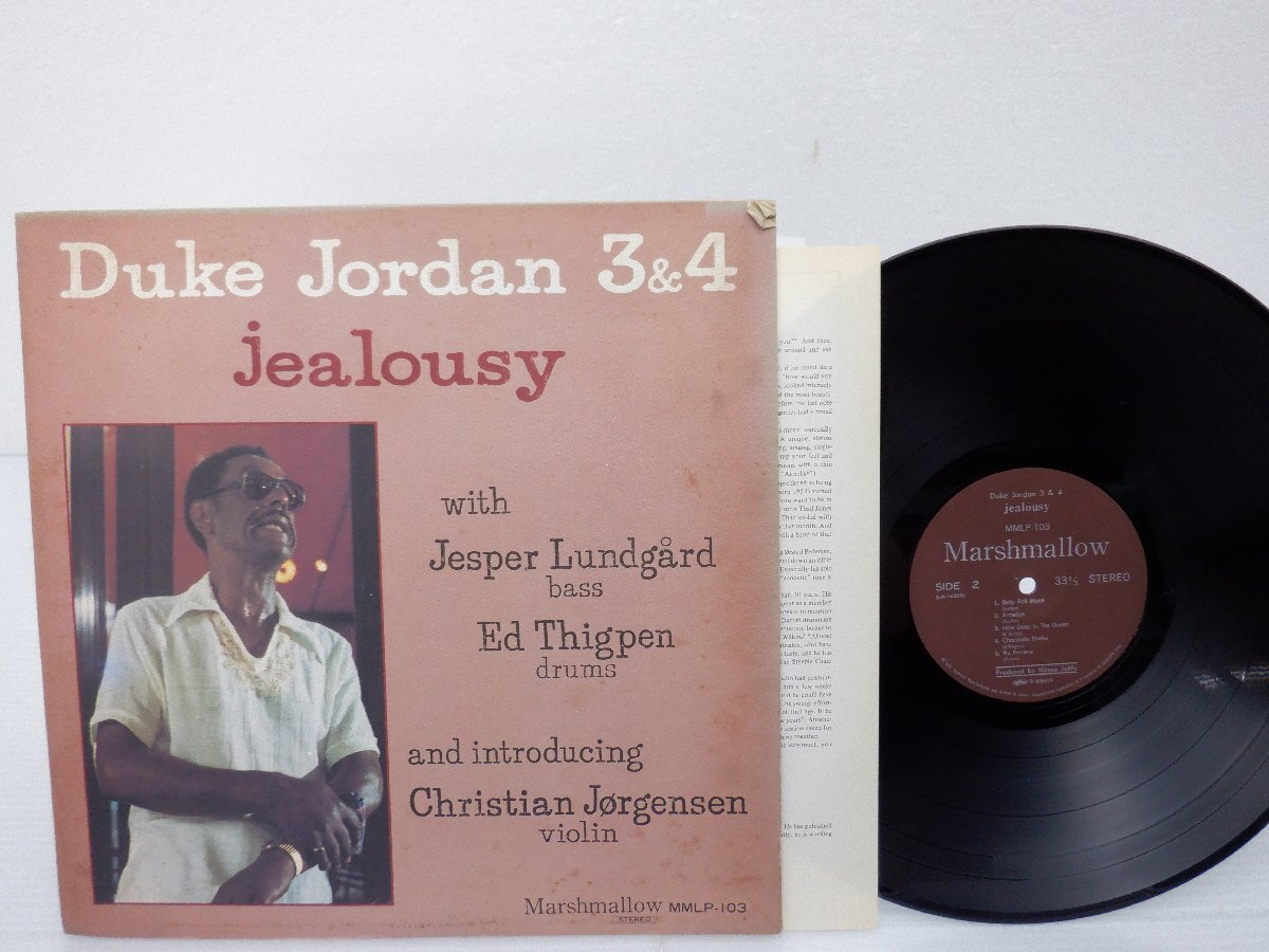 Duke Jordan 3 /Duke Jordan Trio「Jealousy」LP（12インチ）/Marshmallow(MMLP-103)/Jazz_画像1