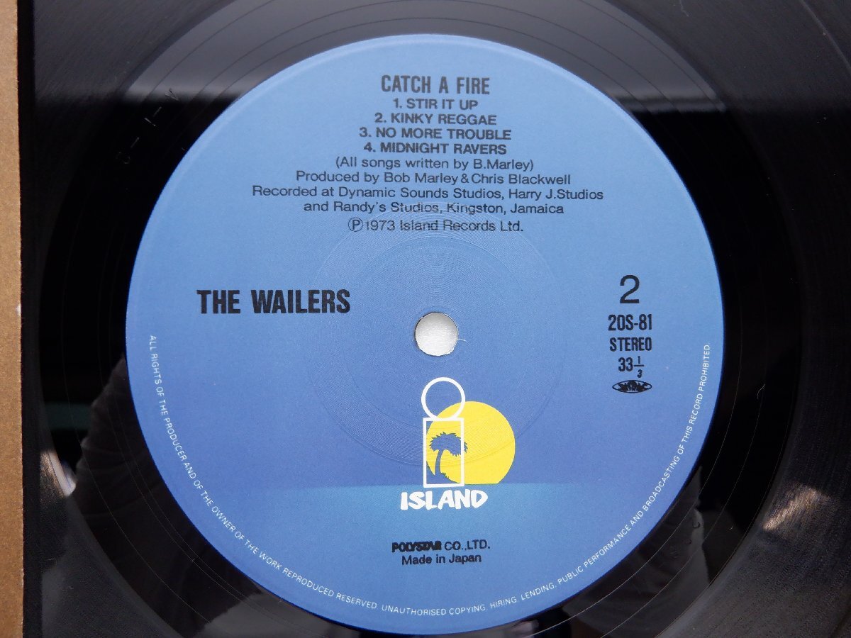 The Wailers(ウェイラーズ)「Catch A Fire」LP（12インチ）/Island Records(20S-81)/Reggaeの画像2