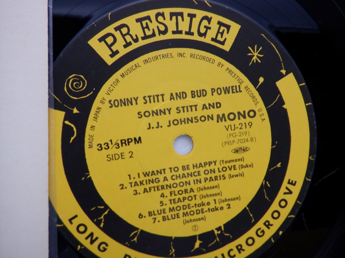 Sonny Stitt(ソニー・スティット)「Sonny Stitt / Bud Powell / J.J. Johnson」LP（12インチ）/Prestige(VIJ-219)/Jazzの画像2