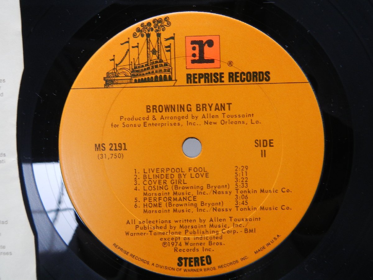 Browning Bryant「Browning Bryant」LP（12インチ）/Reprise Records(MS 2191)/洋楽ロック_画像2