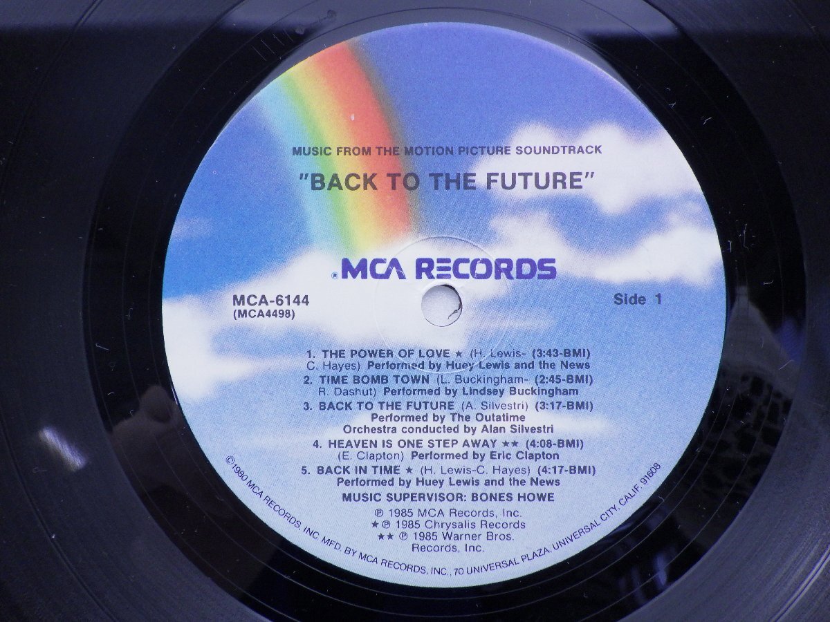 Various「Back To The Future (Music From The Motion Picture Soundtrack)」LP（12インチ）/MCA Records(MCA-6144)/Rock_画像2