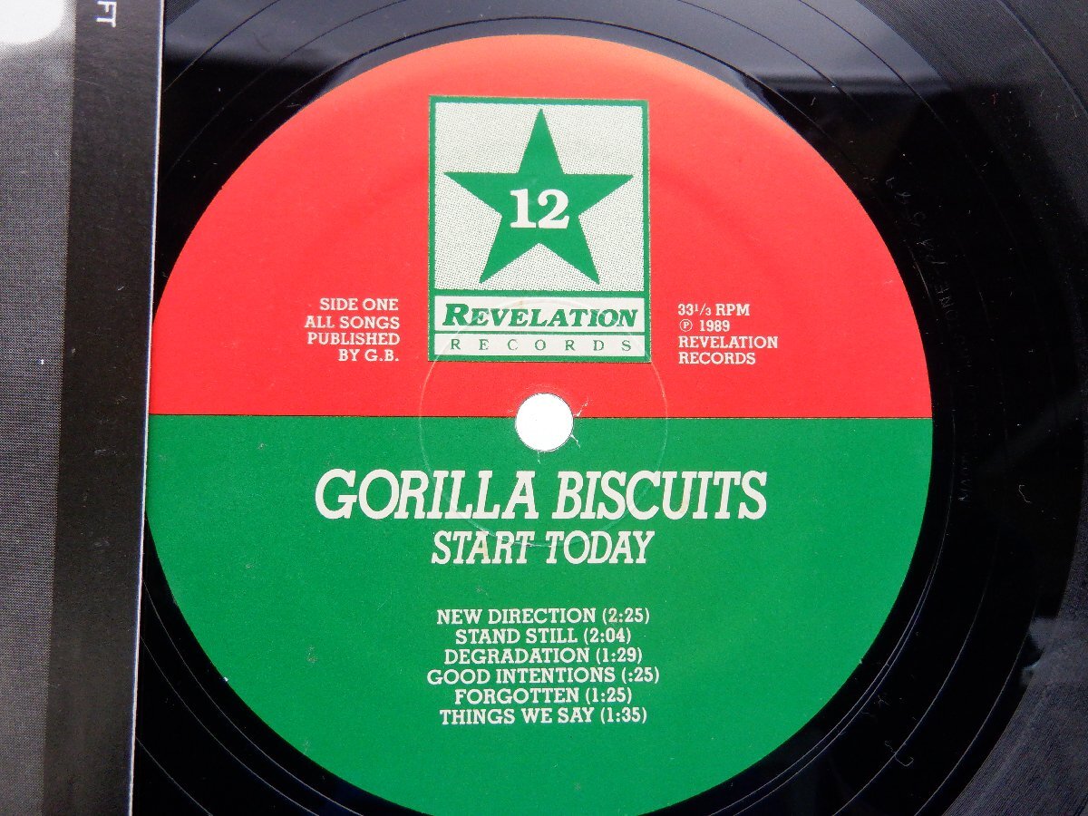 【US盤】Gorilla Biscuits(ゴリラ・ビスケッツ)「Start Today」LP（12インチ）/Revelation Records(Revelation:12)/Rockの画像2
