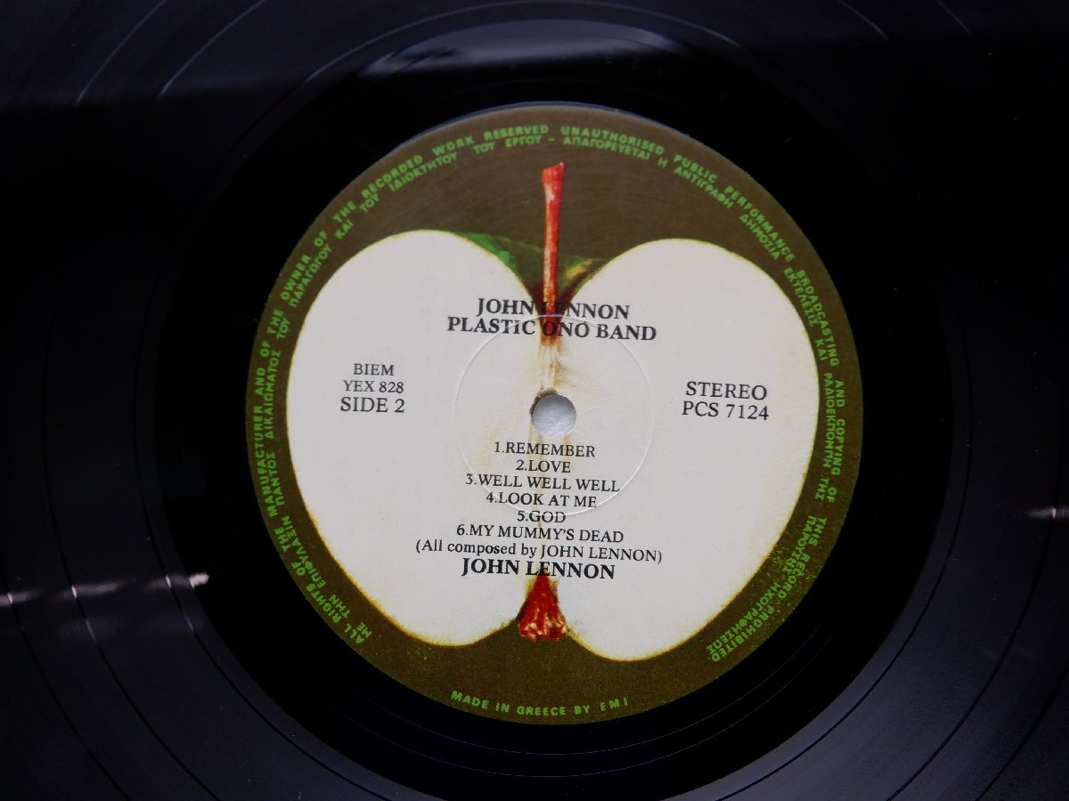 John Lennon「John Lennon / Plastic Ono Band」LP（12インチ）/Apple Records(PCS 7124)/洋楽ロックの画像4