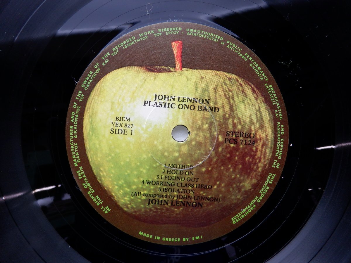 John Lennon「John Lennon / Plastic Ono Band」LP（12インチ）/Apple Records(PCS 7124)/洋楽ロックの画像3