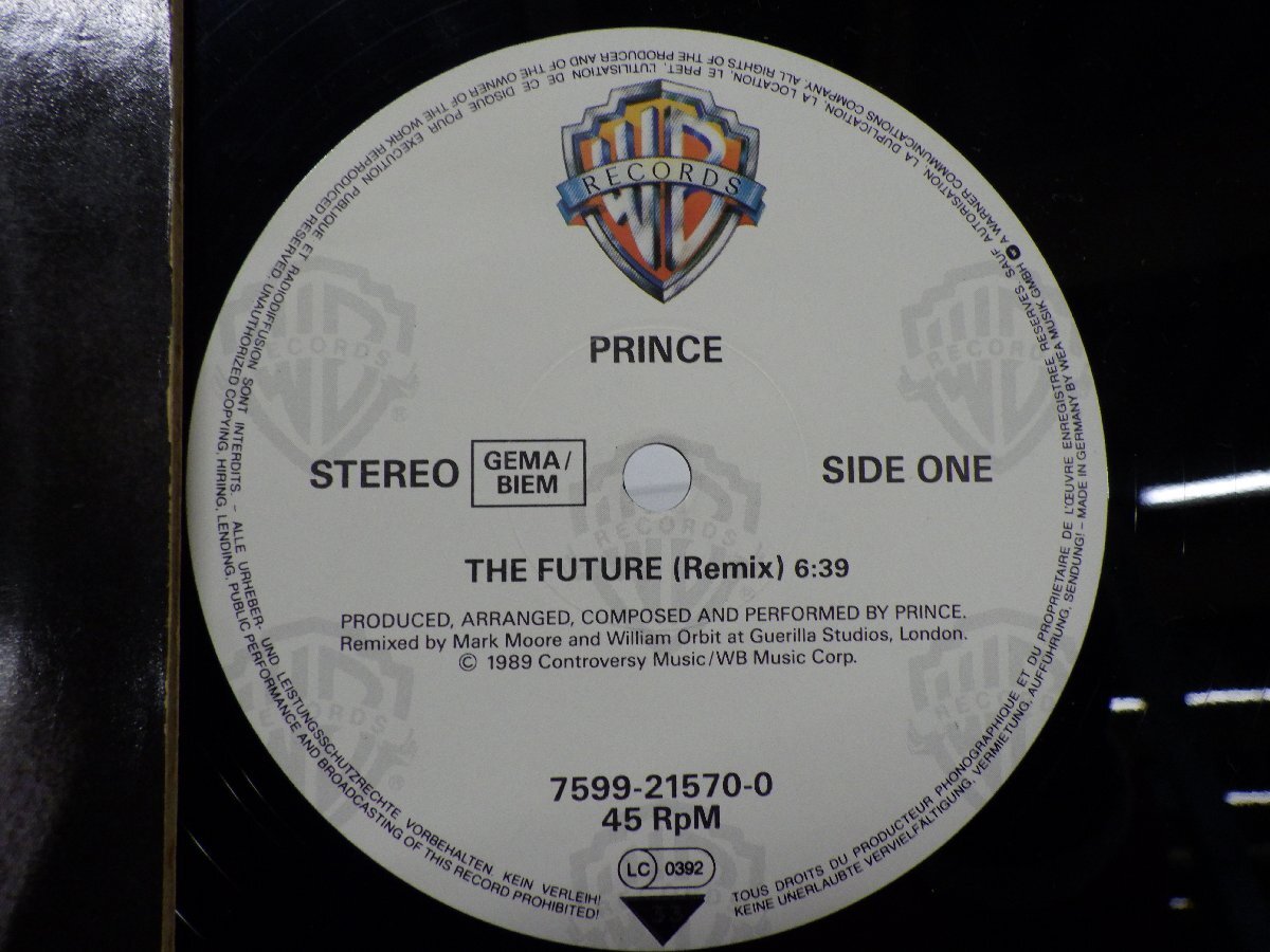 Prince「The Future」LP（12インチ）/Warner Bros. Records(7599-21570-0)/洋楽ロック_画像2