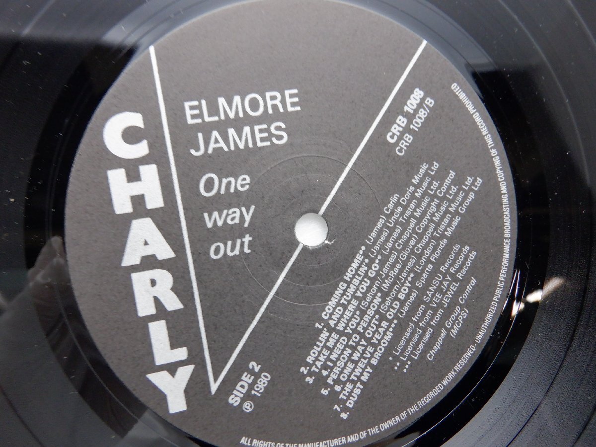 Elmore James「One Way Out」LP（12インチ）/Charly R&B(CRB 1008)/ブルースの画像2