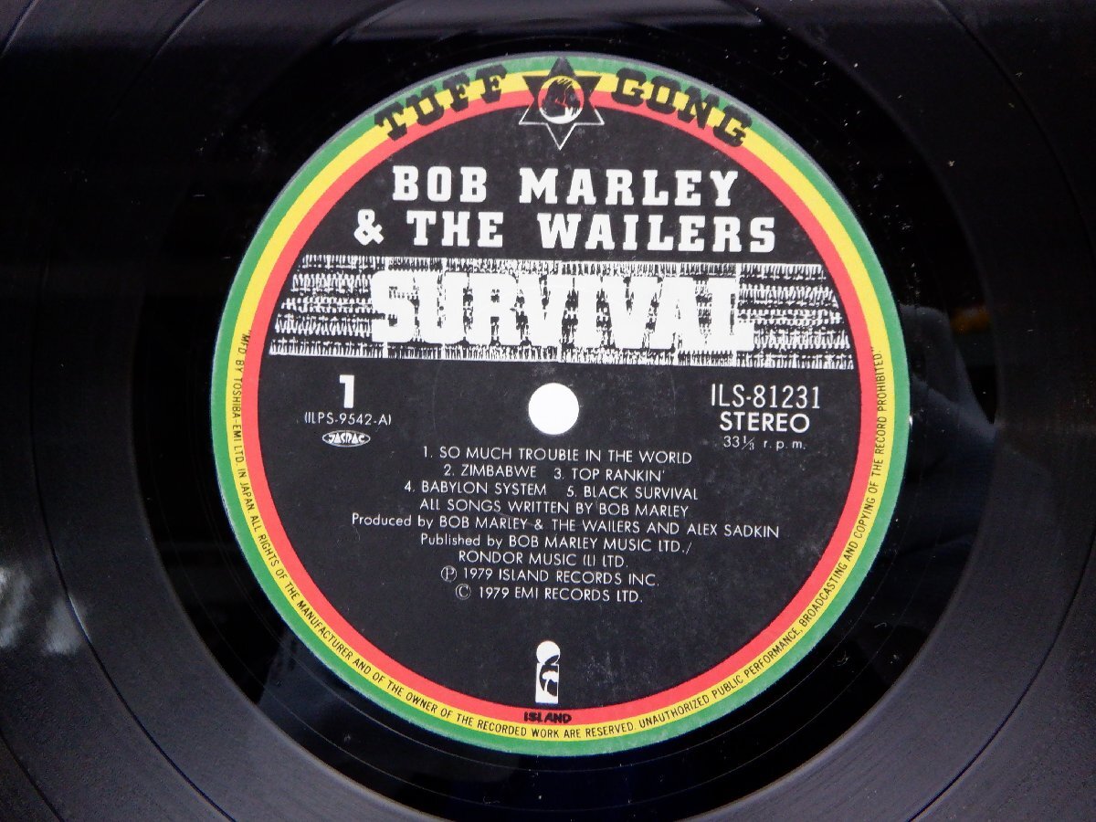 Bob Marley & The Wailers(ボブ・マーリー)「Survival」LP（12インチ）/Island Records(ILS-81231)/Reggaeの画像2