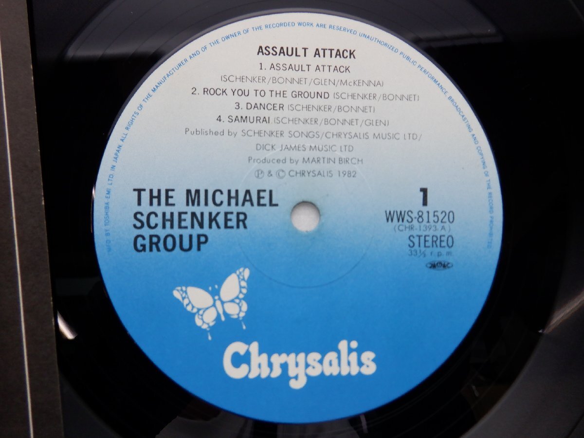 The Michael Schenker Group「Assault Attack」LP（12インチ）/Chrysalis(WWS-81520)/Rockの画像2